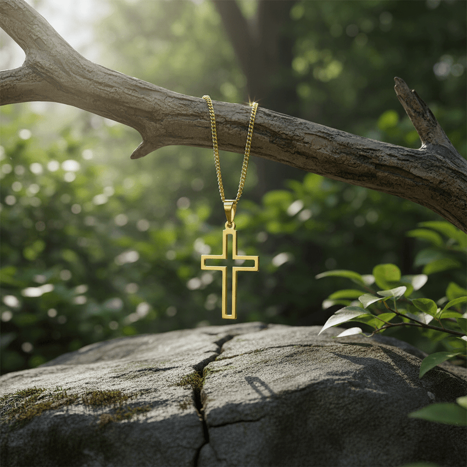9ct Gold Cross Pendant - DP Online