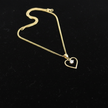 9ct Gold CZ Heart Pendant V1 Clean