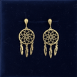 9ct Gold Dream Catcher Earrings - DP Online