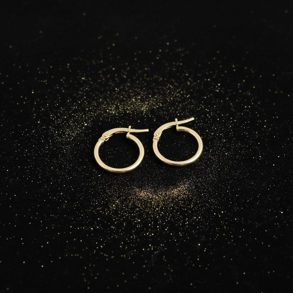 9ct Gold Hoop Earrings V2 Redo