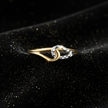 9ct Two-Tone Heart Ring – V2 Gold Dust