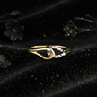 9ct Two-Tone Heart Ring – V3 Dust + Florals
