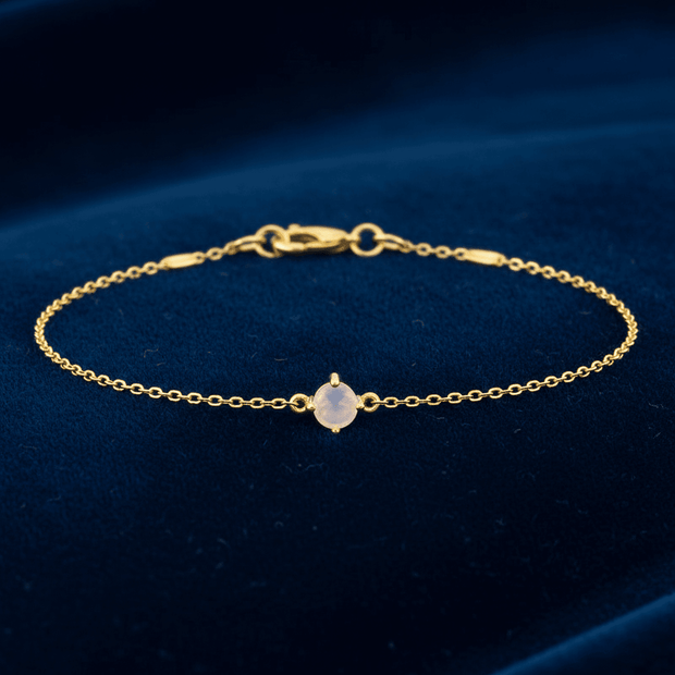 9ct Yellow Gold 17cm 0.17 Carat Opal Adjustable Bracelet - DP Online
