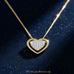 9ct Yellow Gold Diamond Double Heart Pendant - DP Online