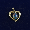 9ct Yellow Gold Oval Triplet Opal Heart Pendant - DP Online