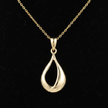 9ct Yellow Gold Tear Drop Pendant – Clean