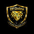 A gold and black shield-shaped logo with a large diamond graphic in the center, the text 'DP Online' at the top, and 'A Brand You Can Trust' along the bottom, set on a black background.