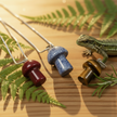 All 3 Pendants – Wooden Surface + Lizard