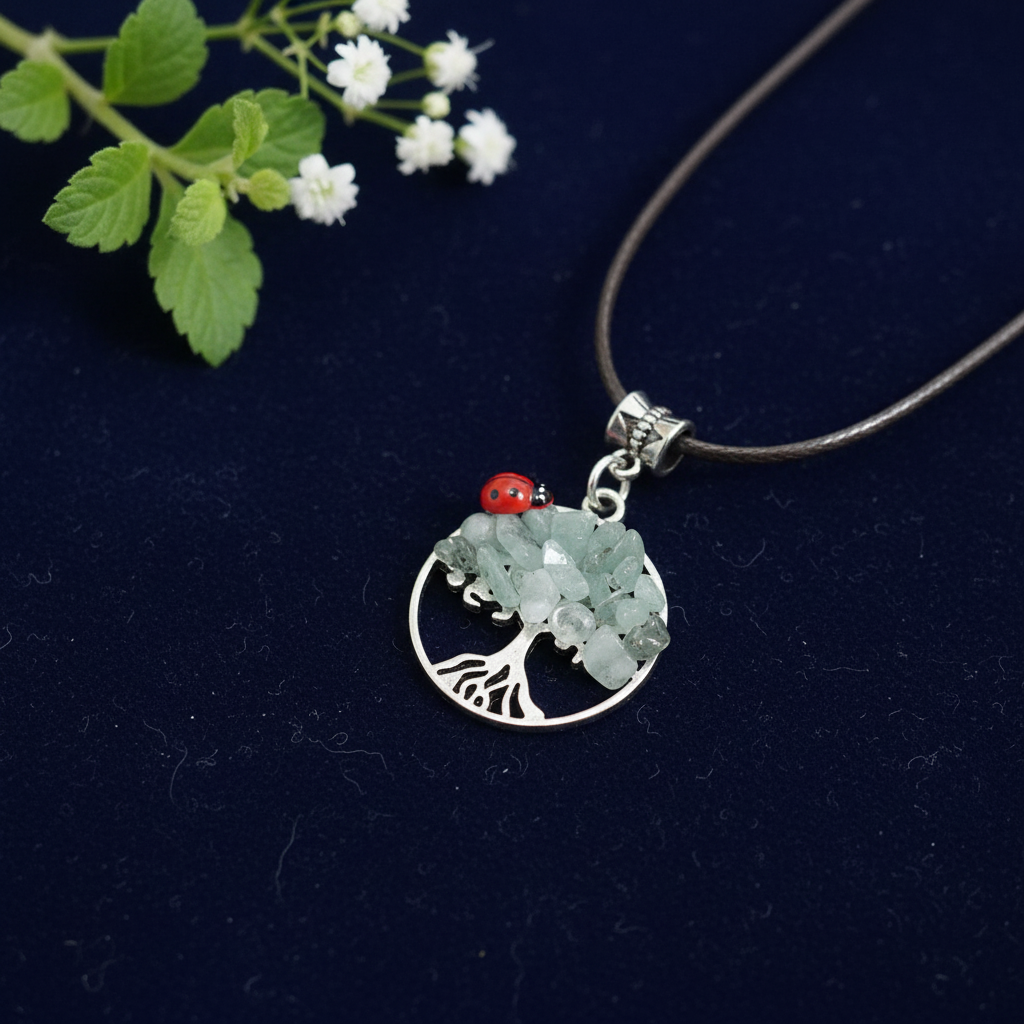 Amazonite Tree of Life Pendant