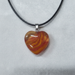 Amber orange heart