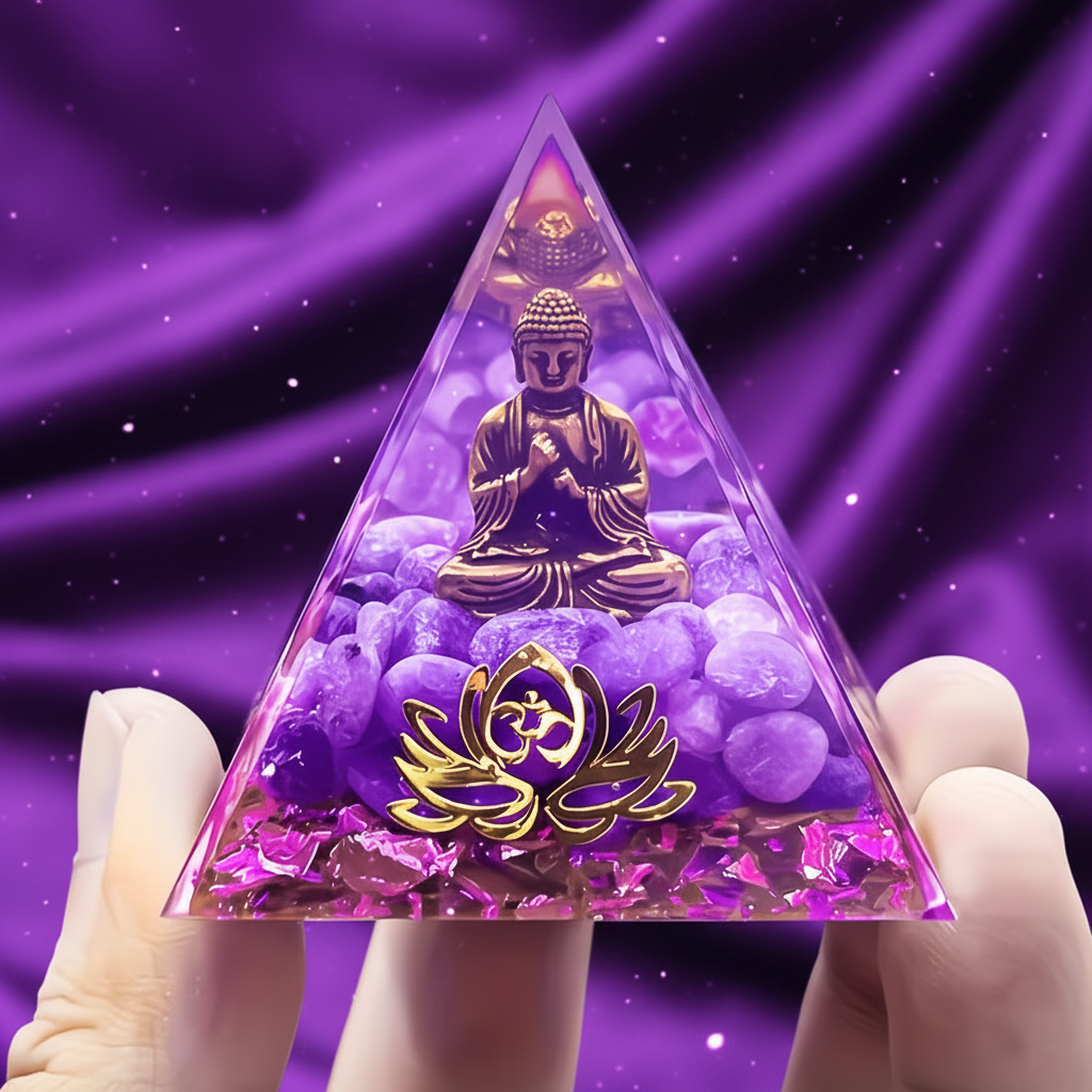 Amethyst Buddha Pyramid - Two Hand Hero 2