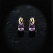 Amethyst Drop Earrings — V1 Upright