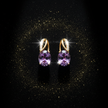 Amethyst Drop Earrings — V2 Upright