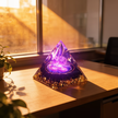 Amethyst Galaxy Lotus Pyramid - Lifestyle Desk
