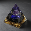 Amethyst Galaxy Pyramid – Charcoal Slate 2