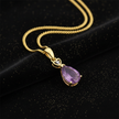 Amethyst Gold Pendant — V2 Gold Dust