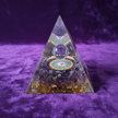 Amethyst Om Mandala Pyramid – Purple Velvet 3