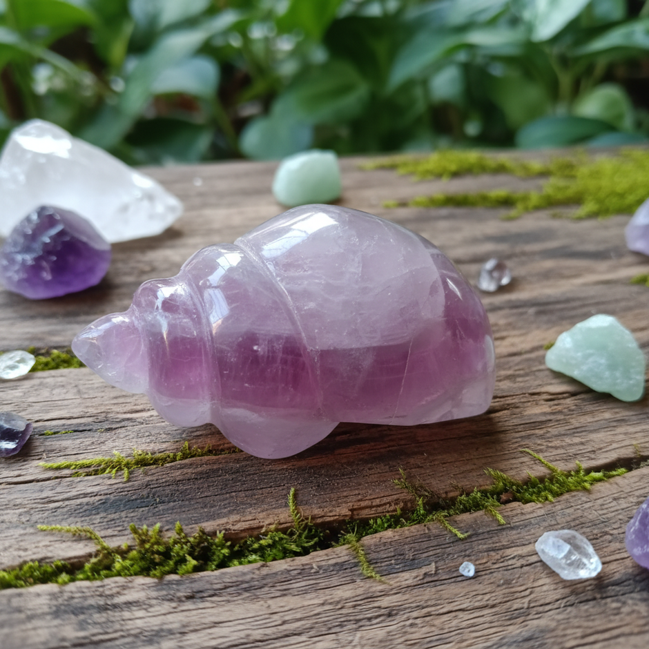 Amethyst Snail 2 Wood