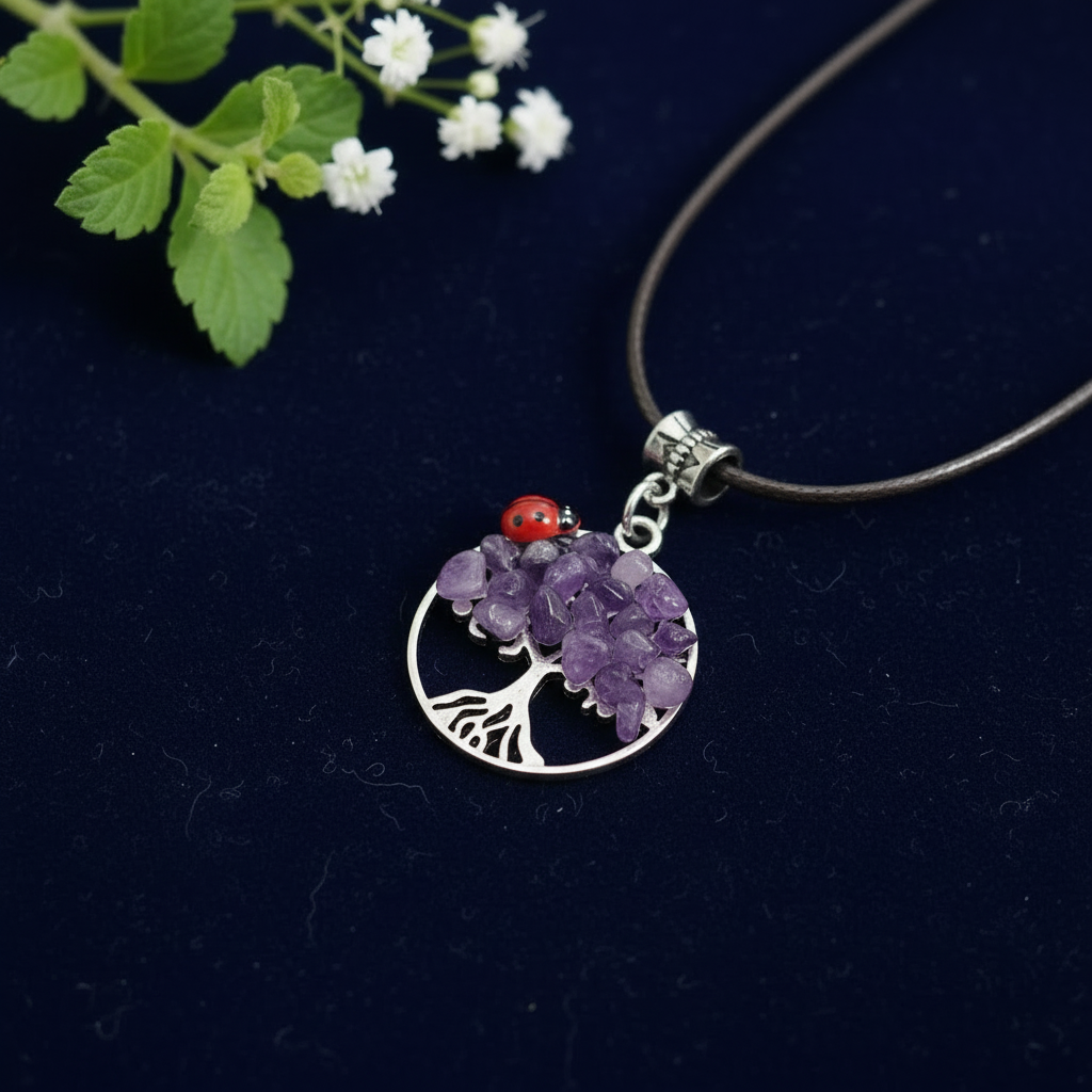 Amethyst Tree of Life Pendant