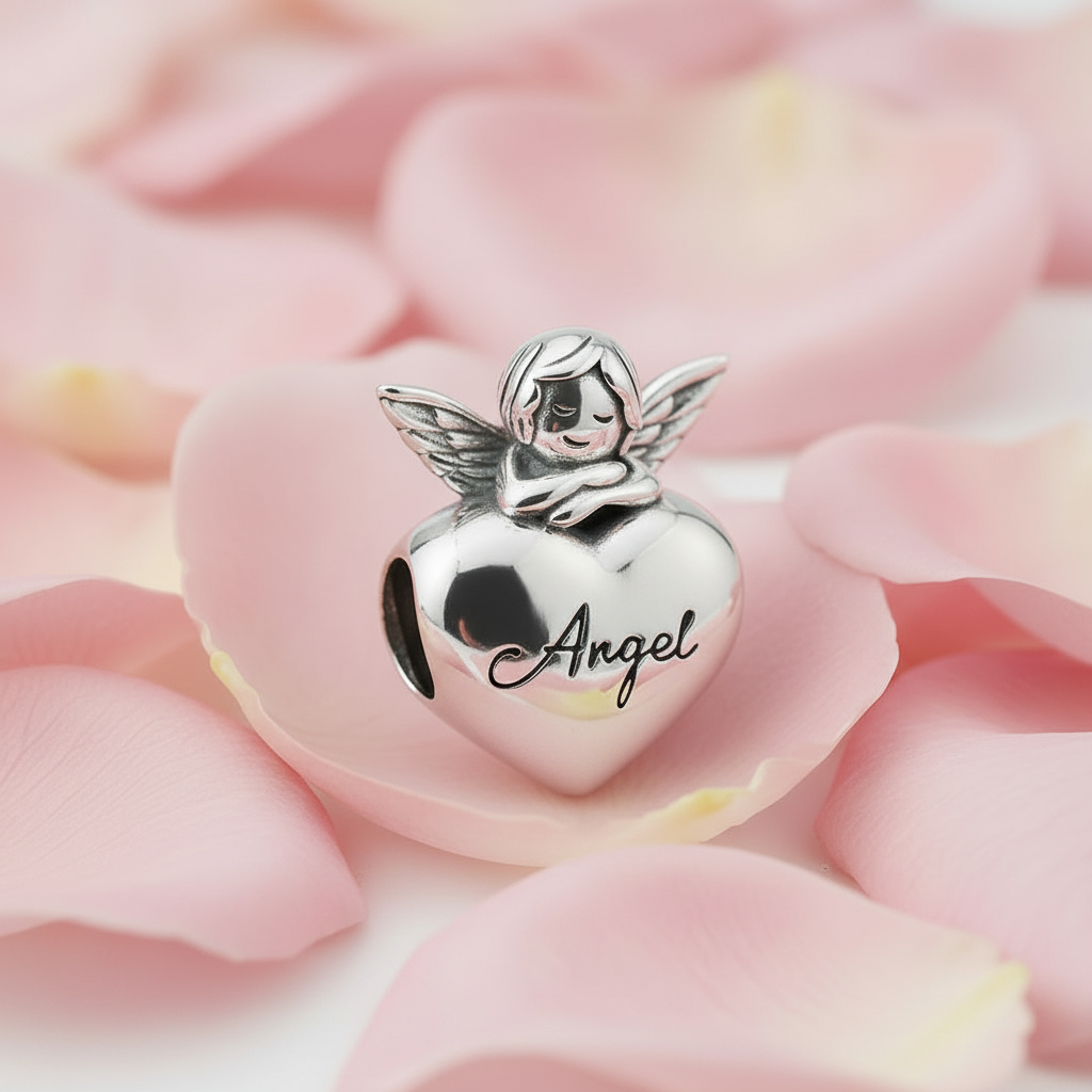 Angel Charm — Rose Petals Angled