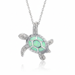 Aqua Turtle Pendant