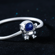 Astronaut Charm — Black Velvet Bracelet