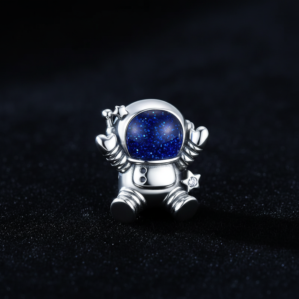 Astronaut Charm — Black Velvet Hero