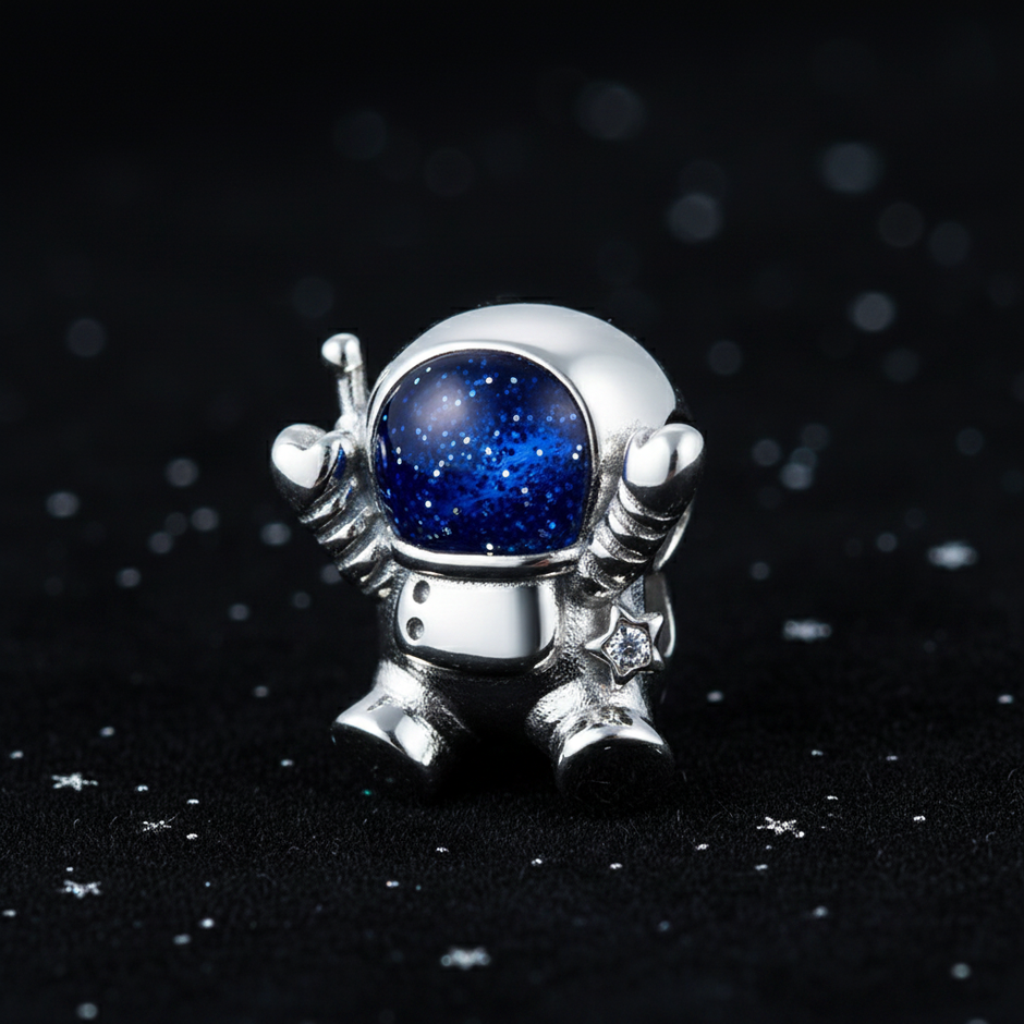 Astronaut Charm — Black Velvet Macro