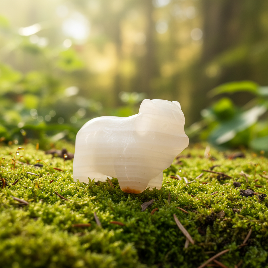 Banded Calcite Highland Cow