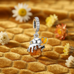 Bee Honey Charm — Honeycomb Macro
