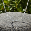 Belcher chain laid flat on rock with sparkle