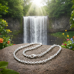 Belcher chain with clasp near waterfall