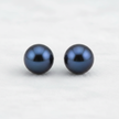 Black Freshwater Pearl Stud Earrings V1 Redo