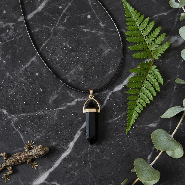 Black Obsidian Gold Bail 1