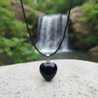 Black Obsidian Heart Pendant