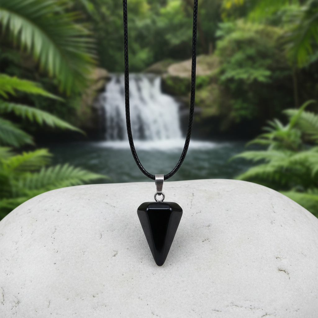 Black Obsidian Point Pendant