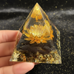 Black Obsidian Pyramid - Hand Hold Front