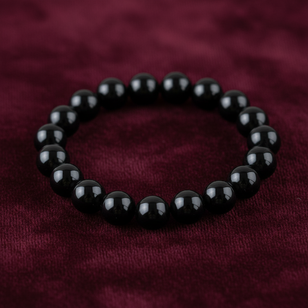 Black Onyx Bracelet Macro