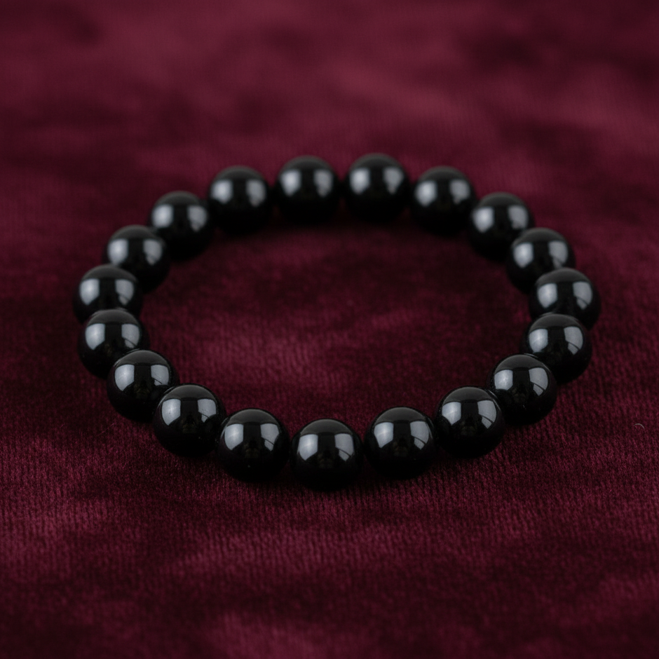 Black Onyx Bracelet Macro