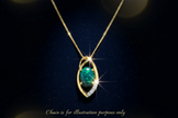 Black Opal Pendant Gold Dust No Clasp