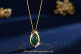 Black Opal Pendant Gold Dust V2