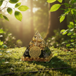 Black Orgonite Pyramid – Forest Floor
