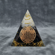 Black White Flower of Life Pyramid – Charcoal 1