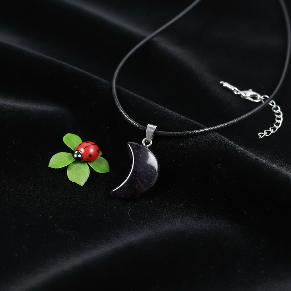 Blackcurrant Moon Pendant