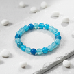 Blue Agate Bracelet - Styled White Velvet