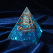 Blue Crystal Copper Coil Pyramid – Midnight Navy