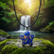Blue Goldstone Star Pendant