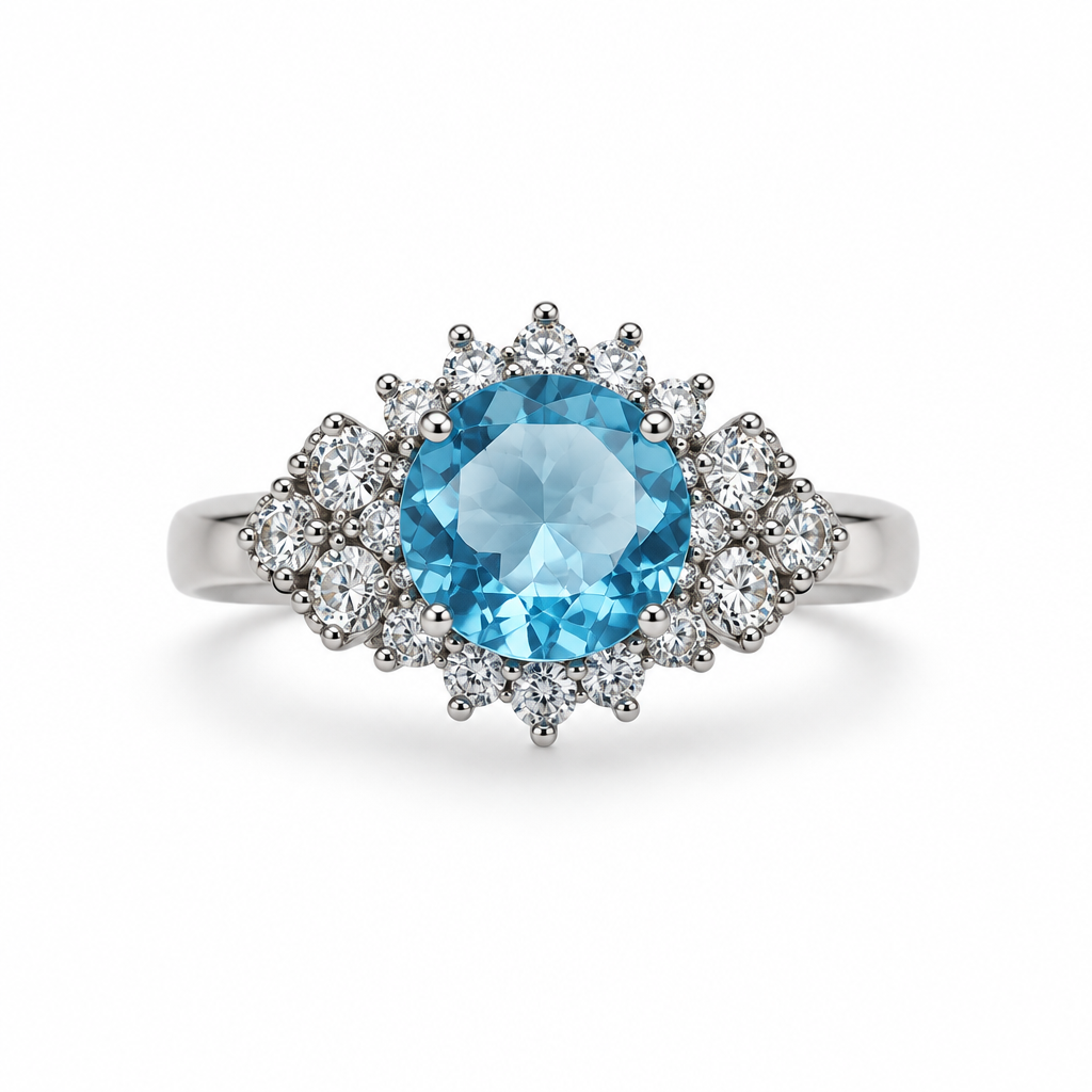 Blue Topaz ring white background 1