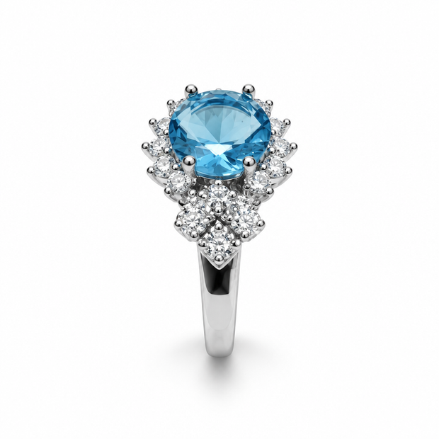 Blue Topaz ring white background 3
