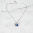 Butterfly Necklace - White Marble